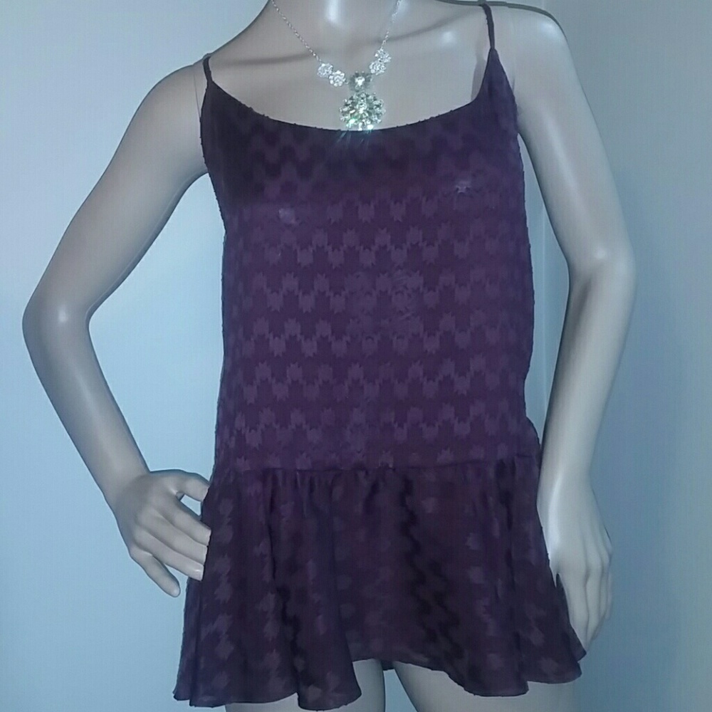 NWT Metaphor Burgundy Top XL